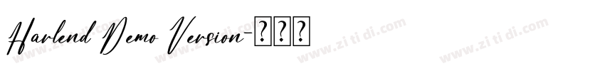Harlend Demo Version字体转换